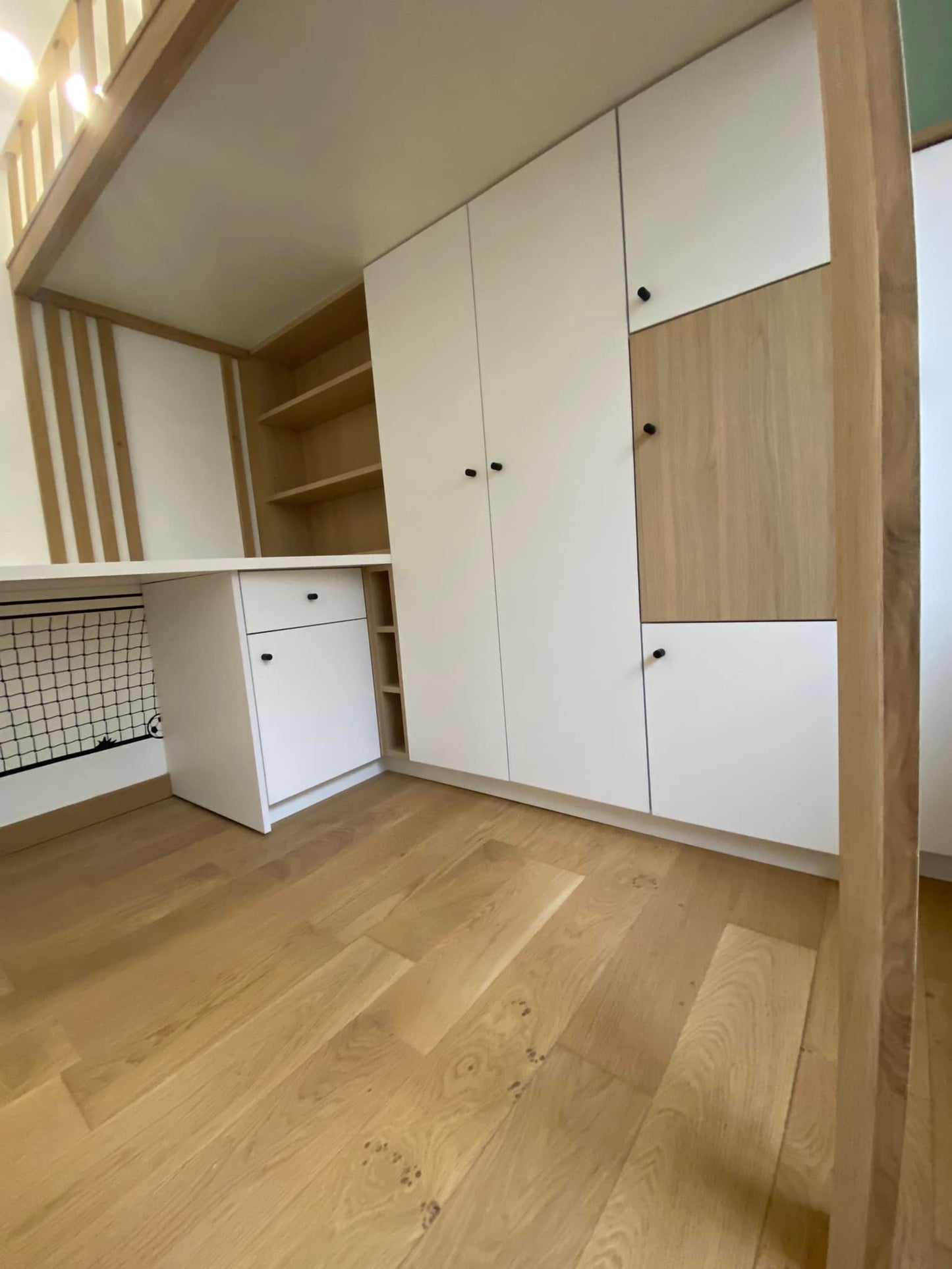 Chambre mezzanine en bois