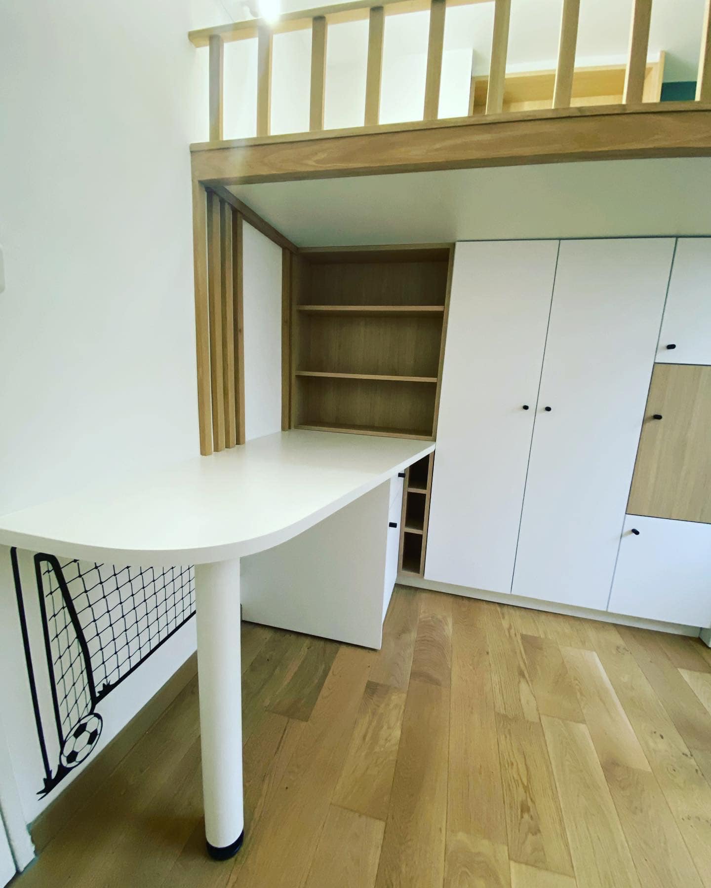 Chambre mezzanine en bois