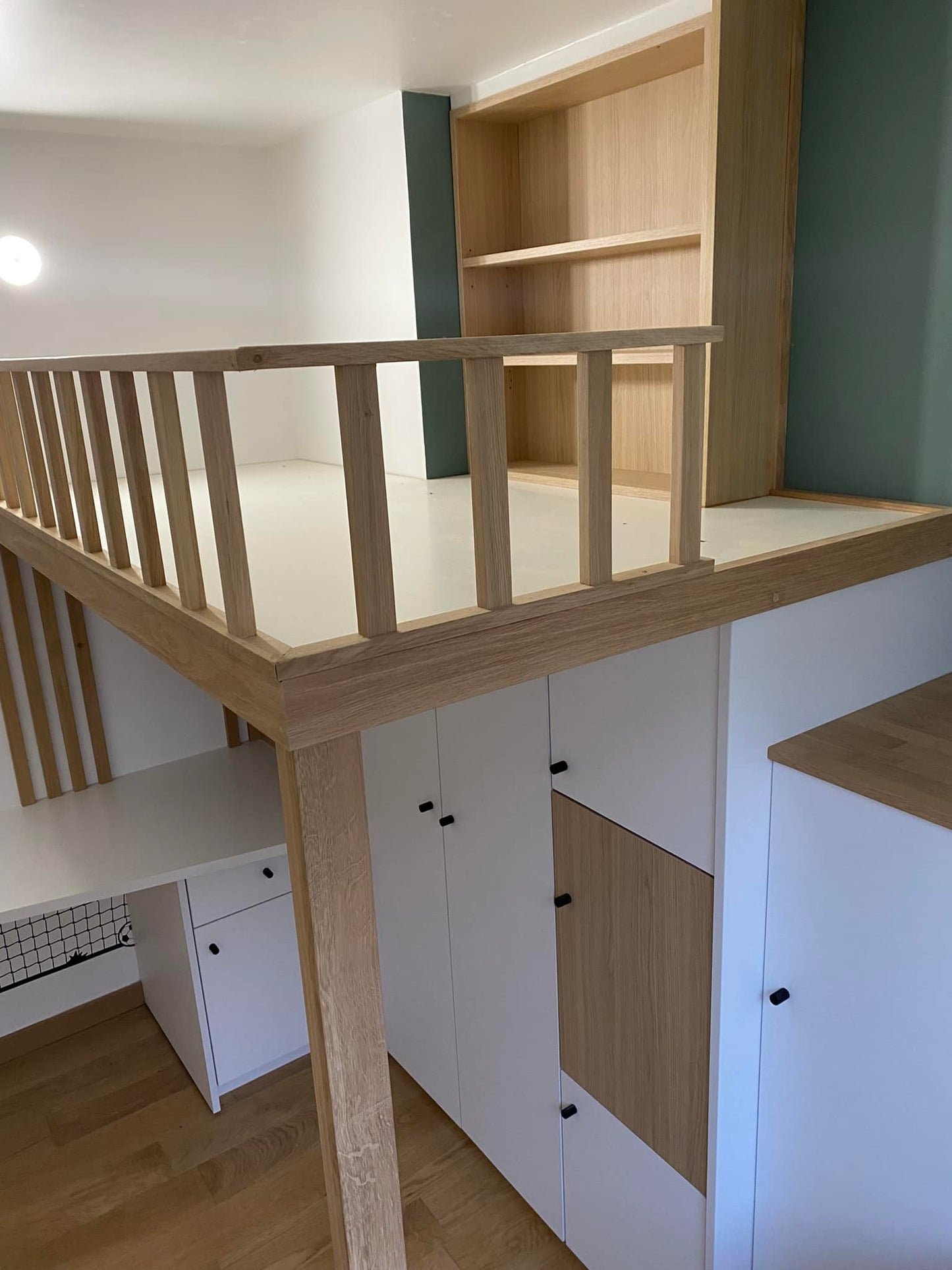 Chambre mezzanine en bois