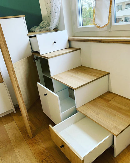 Chambre mezzanine en bois