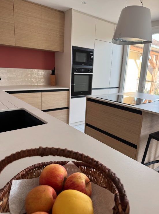 Cuisine moderne bois & terracotta