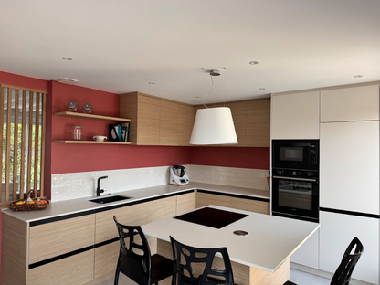 Cuisine moderne bois & terracotta