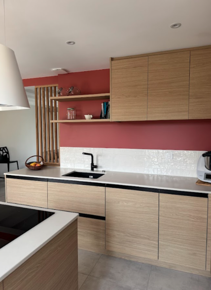 Cuisine moderne bois & terracotta