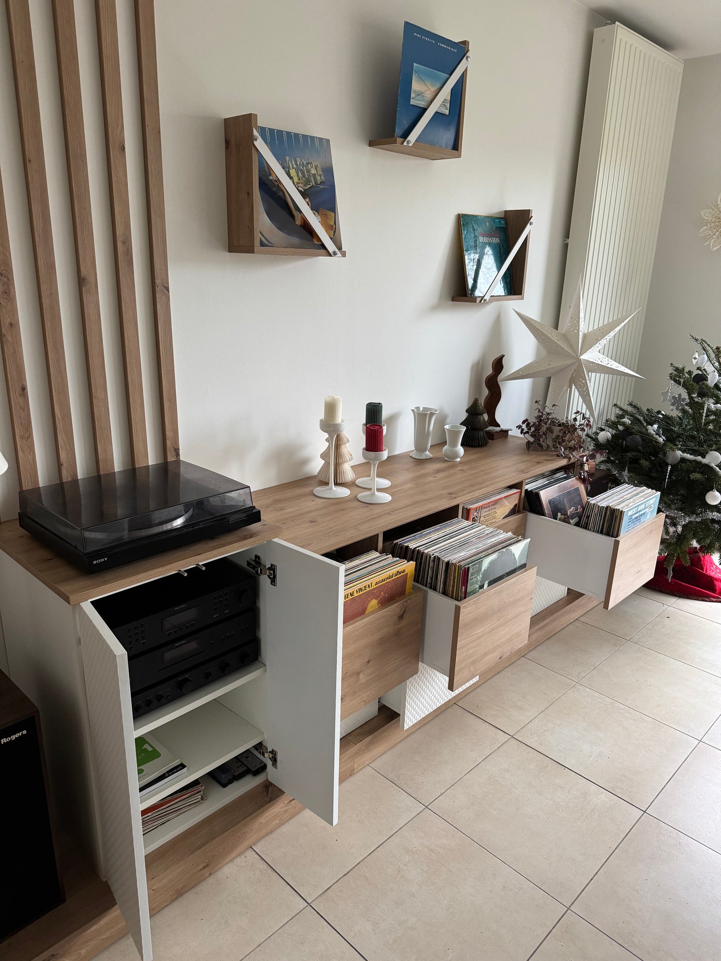 Meuble vinyle sur mesure