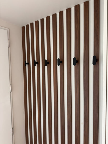 Meuble d'entrée noyer et blanc