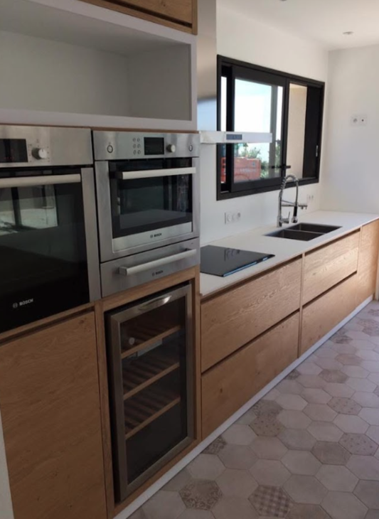 Cuisine avec îlot central