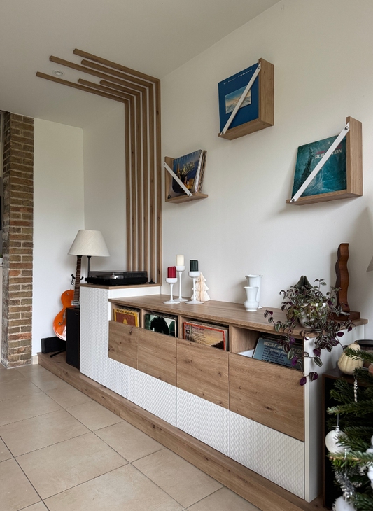Meuble vinyle sur mesure