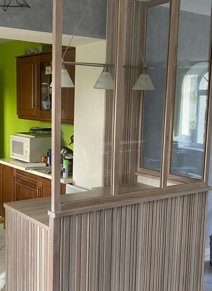 Verrière séparation séjour/cuisine